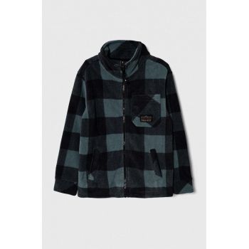 Protest bluza copii PRTGREBE JR culoarea turcoaz, modelator