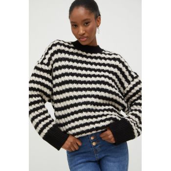 Answear Lab pulover femei, culoarea negru, călduros
