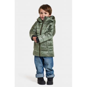 Didriksons geaca copii TAJGAN KD PUFF PARKA culoarea verde