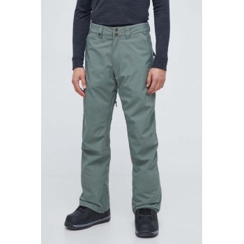 Quiksilver pantaloni barbati, culoarea verde de firma originala