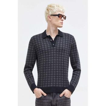 Abercrombie & Fitch pulover barbati, culoarea gri, light