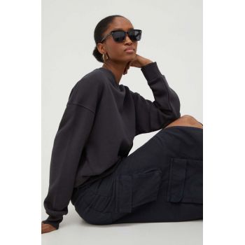 Answear Lab bluza femei, culoarea negru, neted