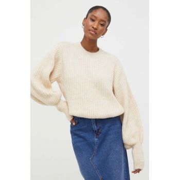 Answear Lab pulover femei, culoarea bej, călduros de firma original