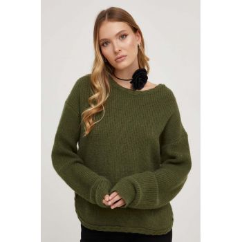 Answear Lab pulover femei, culoarea verde, light