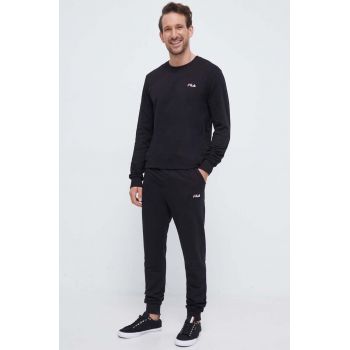 Fila trening din bumbac culoarea negru