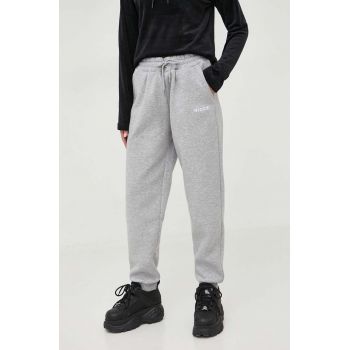 Nicce pantaloni de trening culoarea gri, melanj