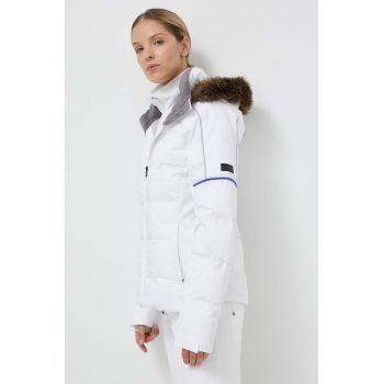 Roxy geaca de schi Snowblizzard culoarea alb ieftina