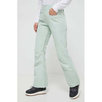 Roxy pantaloni Diversion culoarea verde ieftini