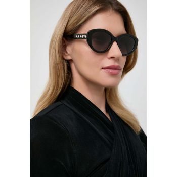 Swarovski ochelari de soare 5679527 DEXTERA ORGANIC femei, culoarea negru