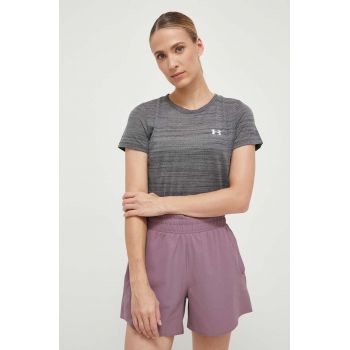 Under Armour tricou de antrenament Tech culoarea gri de firma original