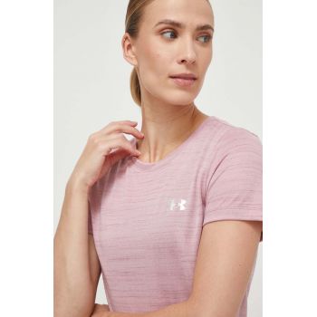 Under Armour tricou de antrenament Tech culoarea roz