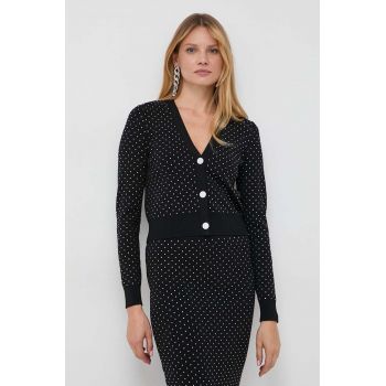 MICHAEL Michael Kors cardigan femei, culoarea negru, light