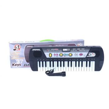 Orga Electronica cu Microfon , Echipata cu 37 clape, accesorizata cu ritmuri si melodii diferite (TIP PRODUS: Jucarii)