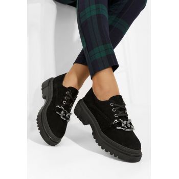 Pantofi casual dama piele Vorea V2 negri