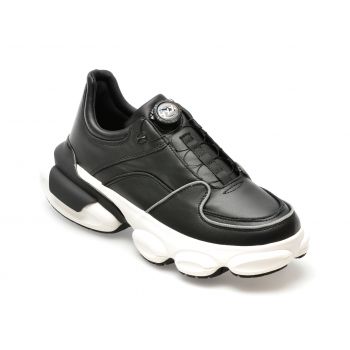 Pantofi GRYXX negri, A888, din piele naturala de firma originali
