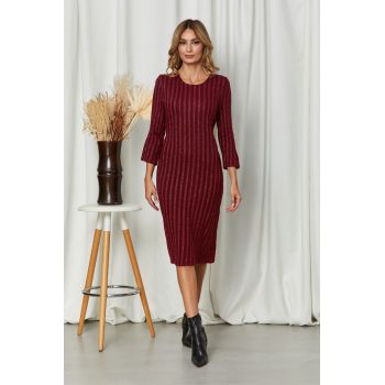 Rochie Ayla Bordo ieftina