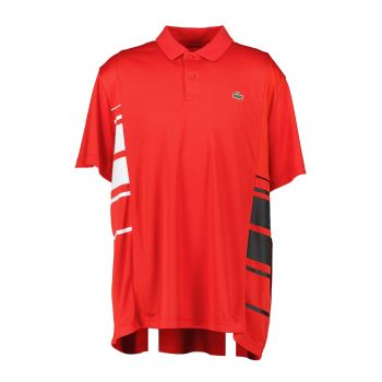 Tricou polo cu detalii contrastante