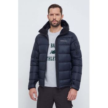 Peak Performance geaca de puf barbati, culoarea negru, de iarna