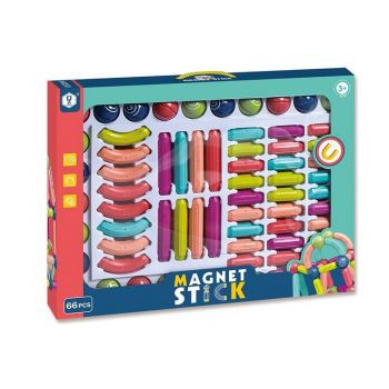 Set pentru construit Magnet Stick 66 piese