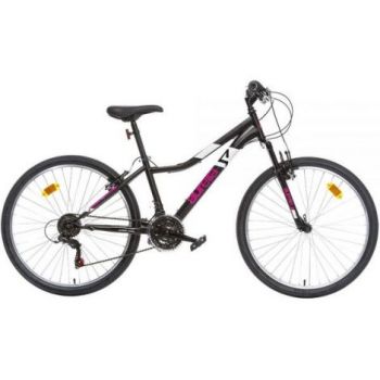 Bicicleta copii 11 ani+, 26 inch, Mtb Femei Ring Negru, Dino Bikes DB426DS04BK