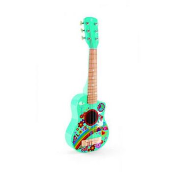 Chitara pentru copii,  lemn, 6 corzi, Boho Hape E0600