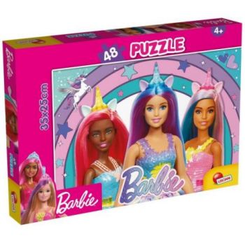 Puzzle - barbie si magia unicornului (48 piese) ieftin