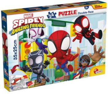 Puzzle de colorat - paienjenelul marvel și prietenii lui uimitori (24 de piese) ieftin