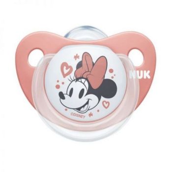 Suzeta Nuk Disney Mickey Silicon 0-6 luni M1 Roz