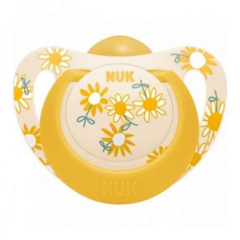 Suzeta Nuk Star Latex 18-36 luni Galben
