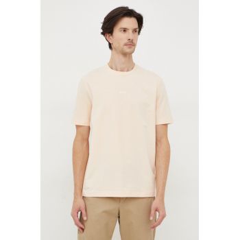 BOSS tricou BOSS ORANGE barbati, culoarea portocaliu, cu imprimeu, 50473278