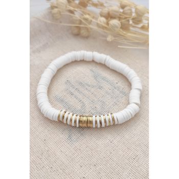 Bratara cu elastic in doua nuante