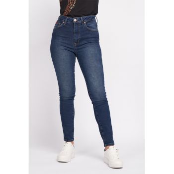 Blugi skinny cu talie inalta de firma originali