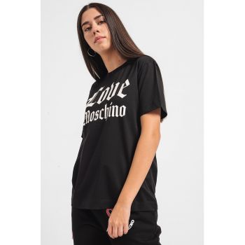 Tricou de bumbac cu imprimeu logo