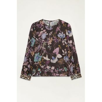 Bluza cu imprimeu floral