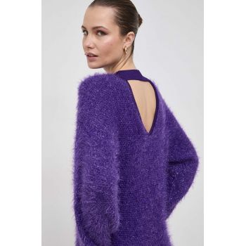 Boss Orange rochie BOSS ORANGE culoarea violet, mini, drept