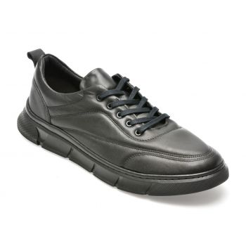 Pantofi GRYXX negri, 55321, din piele naturala de firma originali