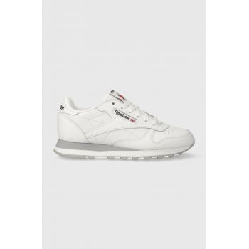 Reebok Classic sneakers pentru copii CL LTHR culoarea alb ieftini