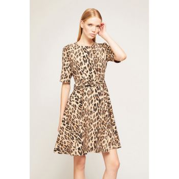 Rochie evazata cu animal print