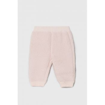 United Colors of Benetton pantaloni reversibili culoarea roz, modelator