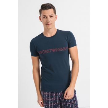 Tricou slim fit de casa cu logo