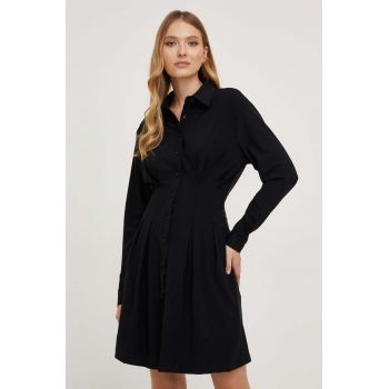 Answear Lab rochie culoarea negru, mini, evazati