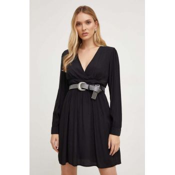 Answear Lab rochie culoarea negru, mini, evazati