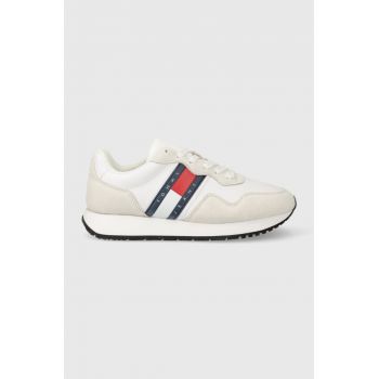 Tommy Jeans sneakers TJW EVA RUNNER MAT MIX ESS culoarea alb, EN0EN02510