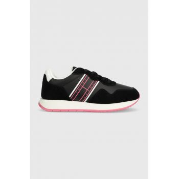 Tommy Jeans sneakers TJW EVA RUNNER MAT MIX ESS culoarea negru, EN0EN02510