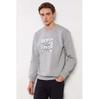 Bluza de trening din amestec de bumbac cu imprimeu grafic