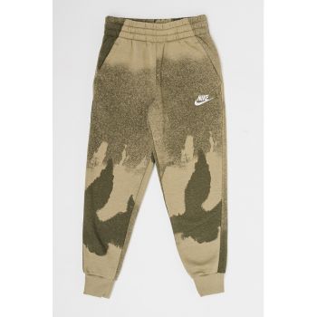 Pantaloni sport din amestec de bumbac cu model camuflaj Club