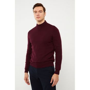 Pulover slim fit tricotat fin