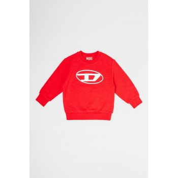 Bluza sport cu logo contrastant ieftina