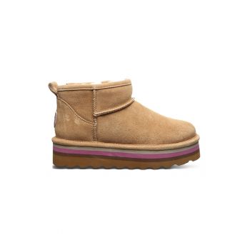 Ghete de piele intoarsa - fara inchidere Retro Shorty