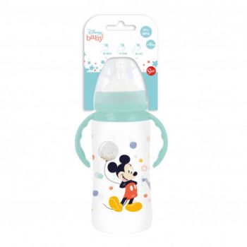 Biberon anticolici cu debit variabil si manere 360ml Disney Mickey Mouse